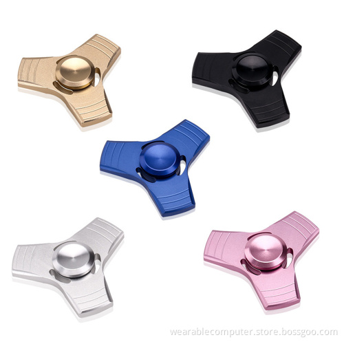 Hot relieve stress toy hand spinner metal fidget spinner fingertip gyro for all ages 5 min rapid spin fidget gyro bearing